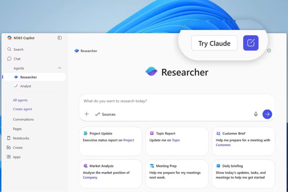 不再“独宠”OpenAI，微软宣布 Microsoft 365 Copilot 引入 Claude 模型