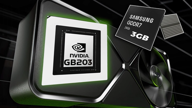 三星正式启动3GB GDDR7 28Gbps内存芯片量产