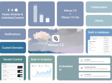 Manus 1.5 AI智能体发布，任务执行速度提升四倍支持全栈Web开发