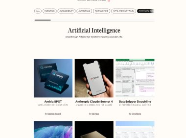 《时代》发布2025年度最佳发明榜单 人工智能消费电子领域涌现众多创新