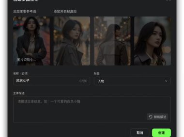快手可灵AI推出主体库对比模板新功能，支持多主体复用创作