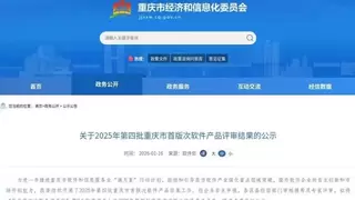 重庆首版次软件产品名单公布，AI智能体平台入选