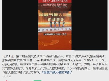 金融气象AI模型助力股票预测及风险管理