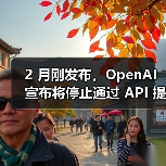 2 月刚发布，OpenAI 宣布将停止通过 API 提供 GPT-4.5 模型（图3）