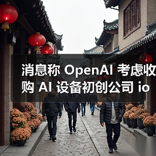 消息称 OpenAI 考虑收购 AI 设备初创公司 io Products，后者由 Jony Ive 与 Sam Altman 共同创立（图4）