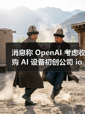 消息称 OpenAI 考虑收购 AI 设备初创公司 io Products，后者由 Jony Ive 与 Sam Altman 共同创立（图2）
