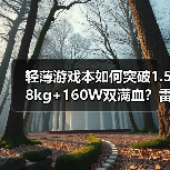 轻薄游戏本如何突破1.58kg+160W双满血？雷神ZERO Air颠覆认知（图3）