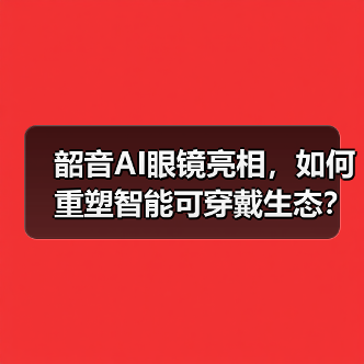 韶音AI眼镜亮相，如何重塑智能可穿戴生态？（图2）