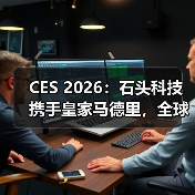 CES 2026：石头科技携手皇家马德里，全球首款能扫楼梯的扫地机器人亮相（图1）
