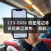 CES 2026 微星笔记本多款新品发布: 尊爵、泰坦、绝影、神影等系列均采用全新设计(图3) CES 2026 微星笔记本多款新品发布: 尊爵、泰坦、绝影、神影等系列均采用全新设计(图3)