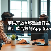 苹果开放AI模型给开发者:能否复刻App Store生态?(图4) 苹果开放AI模型给开发者:能否复刻App Store生态?(图4)