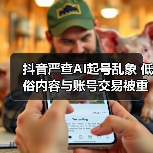 抖音严查AI起号乱象 低俗内容与账号交易被重点整治(图2) 抖音严查AI起号乱象 低俗内容与账号交易被重点整治(图2)