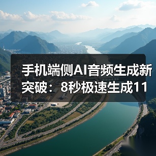 手机端侧AI音频生成新突破:8秒极速生成11秒音频(图1) 手机端侧AI音频生成新突破:8秒极速生成11秒音频(图1)