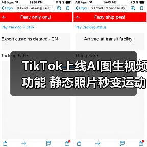 TikTok上线AI图生视频功能 静态照片秒变运动感氛围感创意内容(图2) TikTok上线AI图生视频功能 静态照片秒变运动感氛围感创意内容(图2)