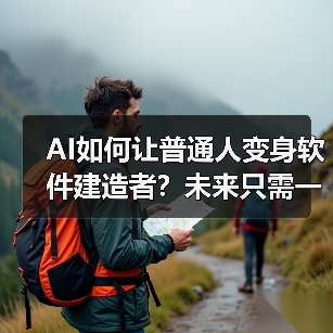 AI如何让普通人变身软件建造者？未来只需一句提示词！