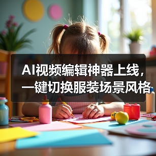 AI视频编辑神器上线,一键切换服装场景风格(图4) AI视频编辑神器上线,一键切换服装场景风格(图4)