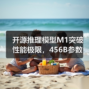 开源推理模型M1突破性能极限,456B参数挑战DeepSeek-R1(图3) 开源推理模型M1突破性能极限,456B参数挑战DeepSeek-R1(图3)