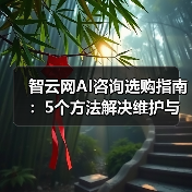 智云网AI咨询选购指南：5个方法解决维护与常见问题（图4）