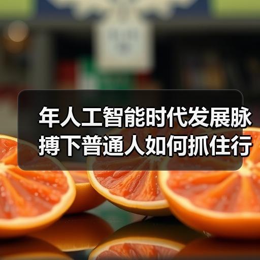 年人工智能时代发展脉搏下普通人如何抓住行业变化节奏