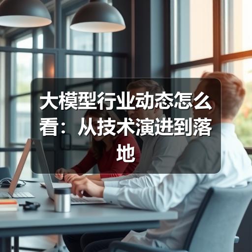 大模型行业动态怎么看:从技术演进到落地应用的观察方法